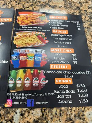 Menu photo 4 Hot Chix Tampa, FL