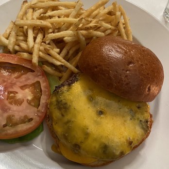 Le Mistral - Hamburger w cheese & fries - French Near Me - Brooklyn, New York Le Mistral - Hamburger w cheese & fries - French Near Me - Brooklyn, New York