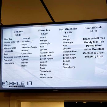 Bubble 1A - Menu - Juice Bars & Smoothies Near Me - Upland, California Bubble 1A - Menu - Juice Bars & Smoothies Near Me - Upland, California