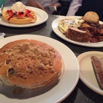 Toast - Monkeycakes, chicken sausage, omelet, house potatoes and strawberry shortcake waffle! Yum! - Breakfast & Brunch Near Me - Ferndale, Michigan Toast - Monkeycakes, chicken sausage, omelet, house potatoes and strawberry shortcake waffle! Yum! - Breakfast & Brunch Near Me - Ferndale, Michigan