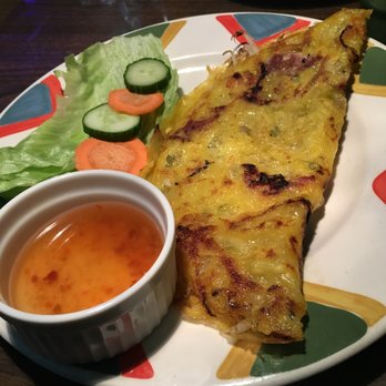 Blue Taro - Crepe -- I filled mine with pork - Vietnamese Near Me - Rochester, New York