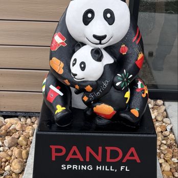 Panda Express - sculpture outside restaurant - Chinese Near Me - Spring Hill, Florida
