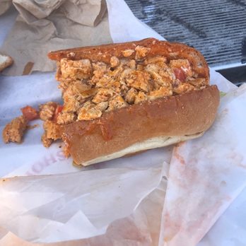 Hungry Bear Sub Shop - Half of a buffalo chicken sub - Sandwiches Near Me - Miami, Florida Hungry Bear Sub Shop - Half of a buffalo chicken sub - Sandwiches Near Me - Miami, Florida