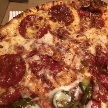 Scratch Pizza - Pepperoni with half jalapeños and extra cheese (extra cheese seems to be missing ) - Pizza Near Me - Riverside, California Scratch Pizza - Pepperoni with half jalapeños and extra cheese (extra cheese seems to be missing ) - Pizza Near Me - Riverside, California