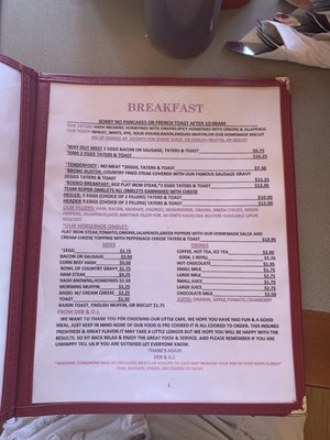 Menu photo 1 Horseshoe Cafe Wickenburg, AZ