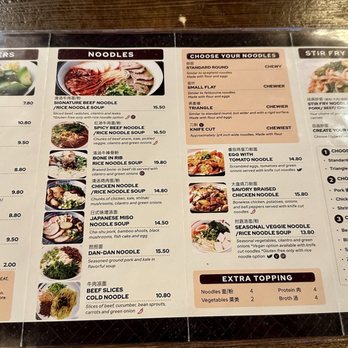 Noodle St - 9/2025 - Menu - Noodles Near Me - Monrovia, California