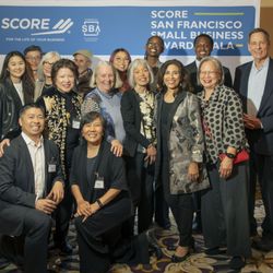 SCORE - 15 of the 80+ San Francisco Chapter members celebrating together.