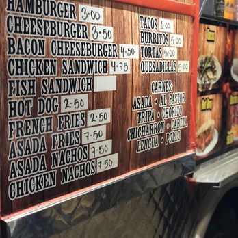 Los Primos Hamburgers - The menu. All meats are $1. - Mexican Near Me - Garden Grove, California Los Primos Hamburgers - The menu. All meats are $1. - Mexican Near Me - Garden Grove, California