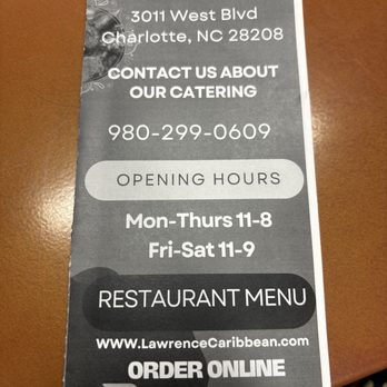 Lawrence Caribbean Restaurant - Menu - Caribbean Near Me - Charlotte, North Carolina Lawrence Caribbean Restaurant - Menu - Caribbean Near Me - Charlotte, North Carolina