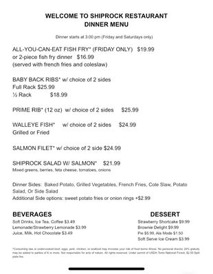 Menu photo 2 Shiprock Restaurant Mesa, AZ
