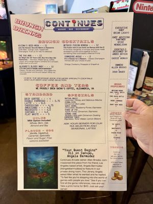Menu photo 3 Continues Arcade Alexandria, VA Menu photo 3 Continues Arcade Alexandria, VA