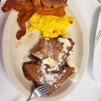 Oscar's Cafe - French toast special with scrambled eggs and bacon - Breakfast & Brunch Near Me - Durango, Colorado Oscar's Cafe - French toast special with scrambled eggs and bacon - Breakfast & Brunch Near Me - Durango, Colorado