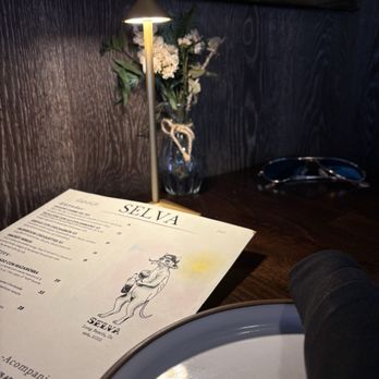 Selva - Menu and place setting - Bars Near Me - Long Beach, California