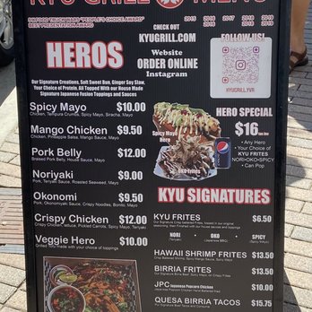 Kyu Grill - Menu - Food Trucks Near Me