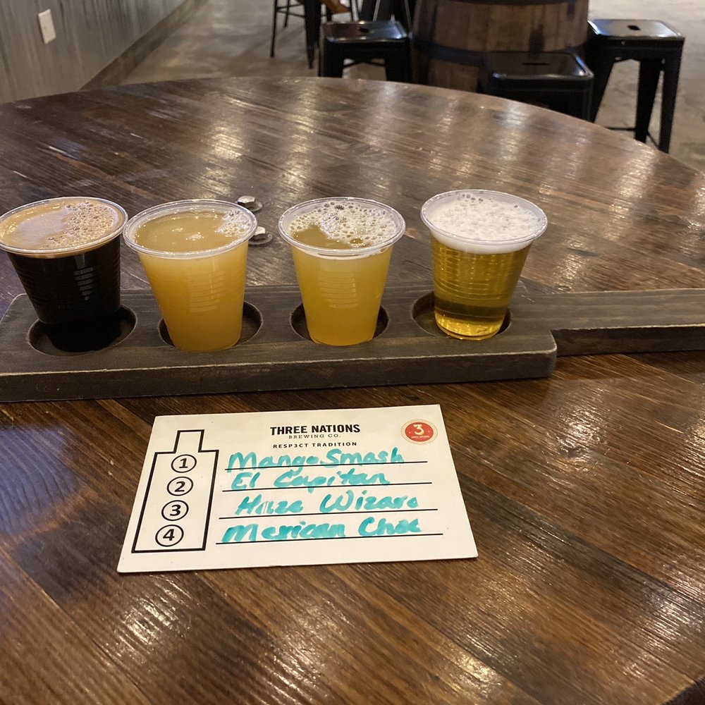 3 Nations Brewing - Flight. $10 and some change. - Breweries Near Me - Carrollton, Texas 3 Nations Brewing - Flight. $10 and some change. - Breweries Near Me - Carrollton, Texas