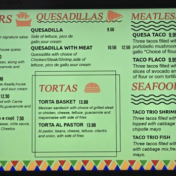 Senor Burrito - Menu as of 12/23/2024 - Mexican Near Me - Spring, Texas