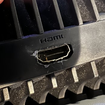 Newgen Electronics Repair - HDMI port before the repair - Electronics Repair Near Me - Santa Clarita, California
