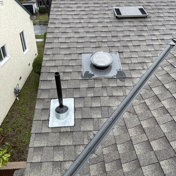 Oran Remodeling - Had smaller leak prior from solar tube vent and this was how it was repaired by Oran. Vent is incorrectly above flashing. - General Contractors Near Me - Sherman Oaks, California Oran Remodeling - Had smaller leak prior from solar tube vent and this was how it was repaired by Oran. Vent is incorrectly above flashing. - General Contractors Near Me - Sherman Oaks, California