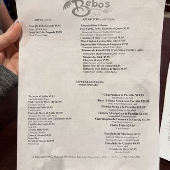 Bebo's Café - Menu - Caribbean Near Me - San Juan, Puerto Rico Bebo's Café - Menu - Caribbean Near Me - San Juan, Puerto Rico