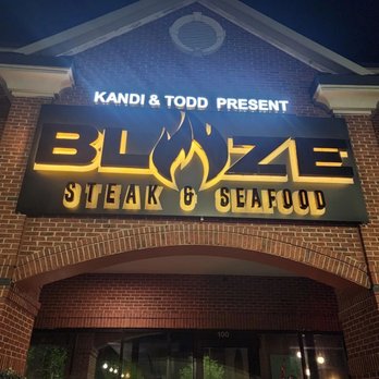 Blaze Steak & Seafood - Sign - Seafood Near Me - Atlanta, Georgia