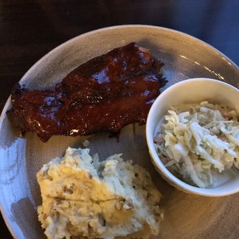 Hidden Still Spirits - Baby back ribs (half rack), slaw, and mashed potato. - Bars Near Me - Hershey, Pennsylvania