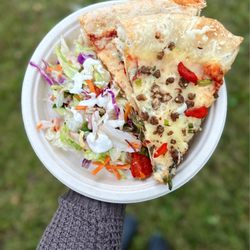Pizza Sam's - Vegan Madness with homemade salad