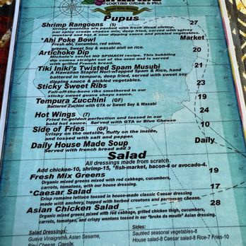 Tiki Iniki - Menu - Hawaiian Near Me - Princeville, Hawaii Tiki Iniki - Menu - Hawaiian Near Me - Princeville, Hawaii