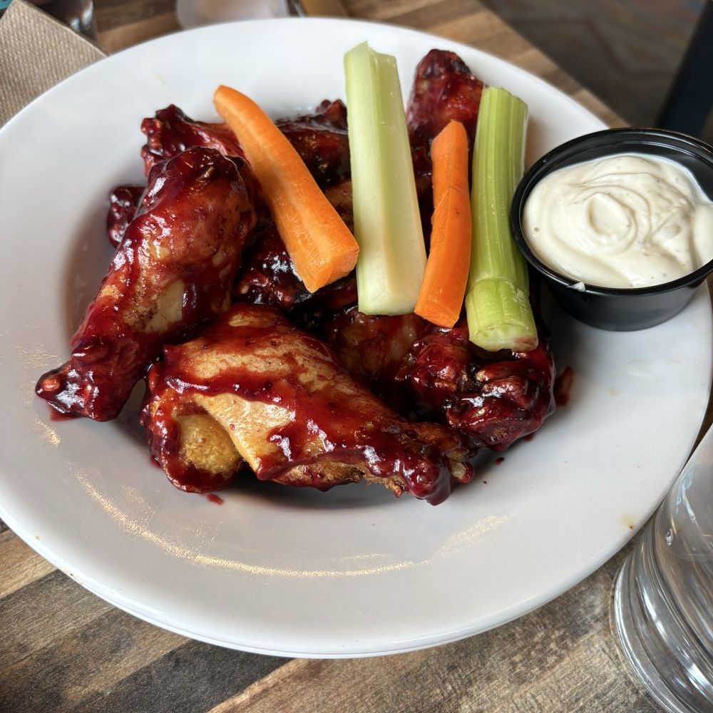 Wonderland Cafe & Lodge - Huckleberry bbq wings - Cafes Near Me - Gardiner, Montana Wonderland Cafe & Lodge - Huckleberry bbq wings - Cafes Near Me - Gardiner, Montana