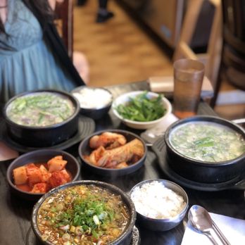 Busan Gukbap - 2 different style of kimchi is enough. - Korean Near Me - Fort Lee, New Jersey