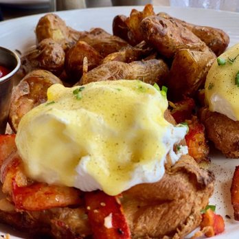 Great Maple - My Lobster Popover Benedict! - New American Near Me - Newport Beach, California Great Maple - My Lobster Popover Benedict! - New American Near Me - Newport Beach, California