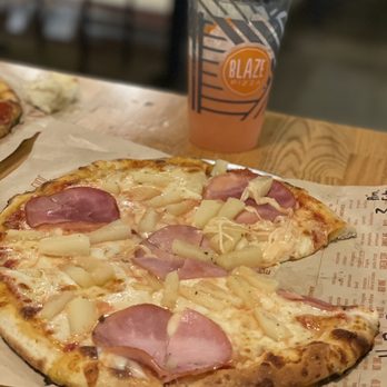 Blaze Pizza - Canadian bacon and pineapple pizza! - Salad Near Me - Oklahoma City, Oklahoma Blaze Pizza - Canadian bacon and pineapple pizza! - Salad Near Me - Oklahoma City, Oklahoma