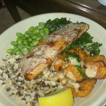 Urbane Cafe - Salmon bowl 8/10 - Salad Near Me - Santa Clarita, California Urbane Cafe - Salmon bowl 8/10 - Salad Near Me - Santa Clarita, California