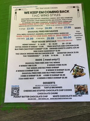 Menu photo 5 T H C Trap House Chicken Jacksonville, FL Menu photo 5 T H C Trap House Chicken Jacksonville, FL