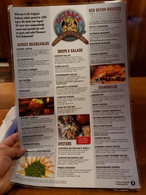Menu photo 6 Outback Steak & Oyster Bar Branson, MO Menu photo 6 Outback Steak & Oyster Bar Branson, MO