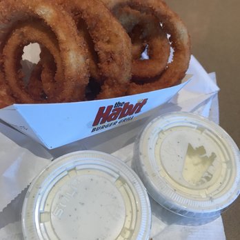 Habit Burger & Grill - Huge portion of onion rings at a generous price $2.65 and deliciously fresh! - Burgers Near Me - Montvale, New Jersey Habit Burger & Grill - Huge portion of onion rings at a generous price $2.65 and deliciously fresh! - Burgers Near Me - Montvale, New Jersey
