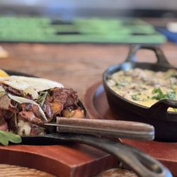 Peaches - Steak And Eggs. Shrimp and Grits! All just YUM!!!