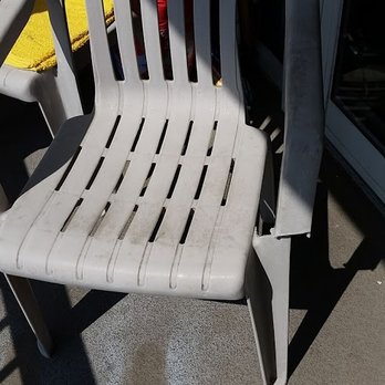 CondoLux - Broken chair on balcony - Property Management Near Me - North Myrtle Beach, South Carolina