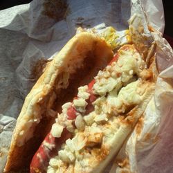 Spring Mart - Hotdog with everything on it