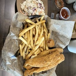 Fried Fish Basket $9.50 good eating