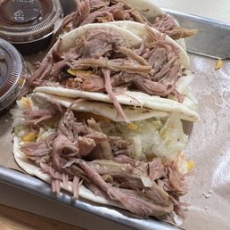 Pulled pork tacos - $14 of disappointment