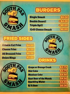 Menu photo 2 South Pas Smash South Pasadena, CA