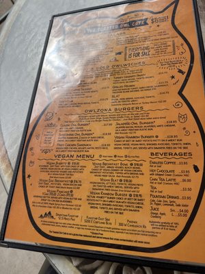 Menu photo 3 The Toasted Owl - East Side Flagstaff, AZ Menu photo 3 The Toasted Owl - East Side Flagstaff, AZ