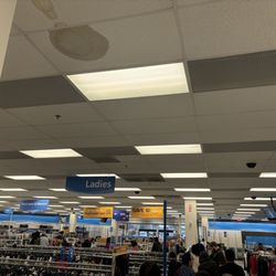 Ross Dress for Less - Line is wrapped three time when stretched straight reaches out into the mall.