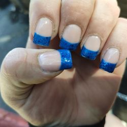 Vans Nail's - You see around the nail all that extra stuff is like they didn't even cut around my nails to get those cuticles off or the dead skin