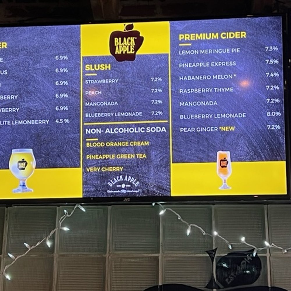 Black Apple - Menu - Breweries Near Me - Springdale, Arkansas