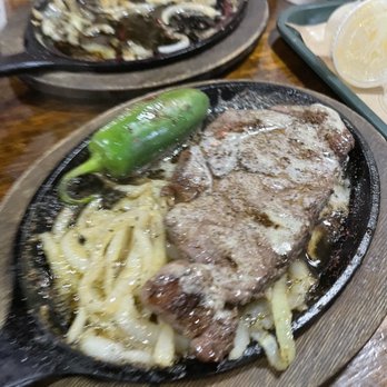 Hard Eight BBQ - Ribeye with grilled onions and jalapeño - Barbeque Near Me - Roanoke, Texas Hard Eight BBQ - Ribeye with grilled onions and jalapeño - Barbeque Near Me - Roanoke, Texas
