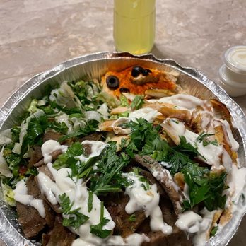 Habibi Kitchen - This is the Shawarma Platter!!! First time having it here and it was amazing!!! I can't wait to try more next time!! - Middle Eastern Near Me - Sugar Land, Texas