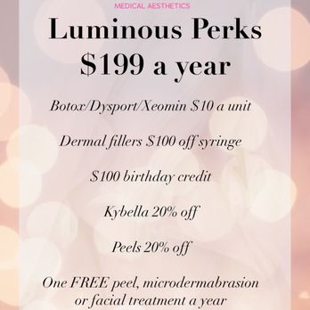 Luminous Medical Aesthetics - Their amazing perks program! - Medical Spas Near Me - Centennial, Colorado