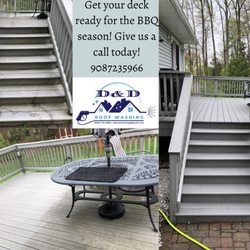 D&D Roof Washing - We made this deck look brand new again!