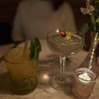 Prima - A tequila drink made with cardamom and ghost pepper and a gardiniera martini, both excellent - Wine Bars Near Me - Boston, Massachusetts